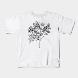 Wild Rose Flower Kids T-Shirt